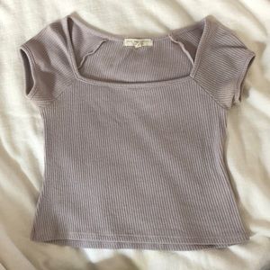 womens crop top light purple